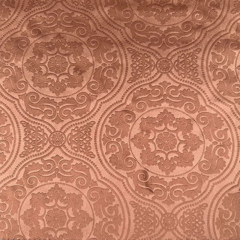 Wejoy 230gsm Single Polyester Jacquard Embossed Fabric Velvet Fabric for Sofa Decor
