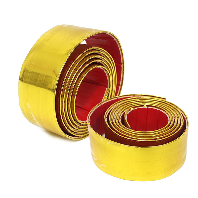 Wejoy 10cm Golden One Roll Pvc Decorative Strip Edge Banding with Transparent Glue