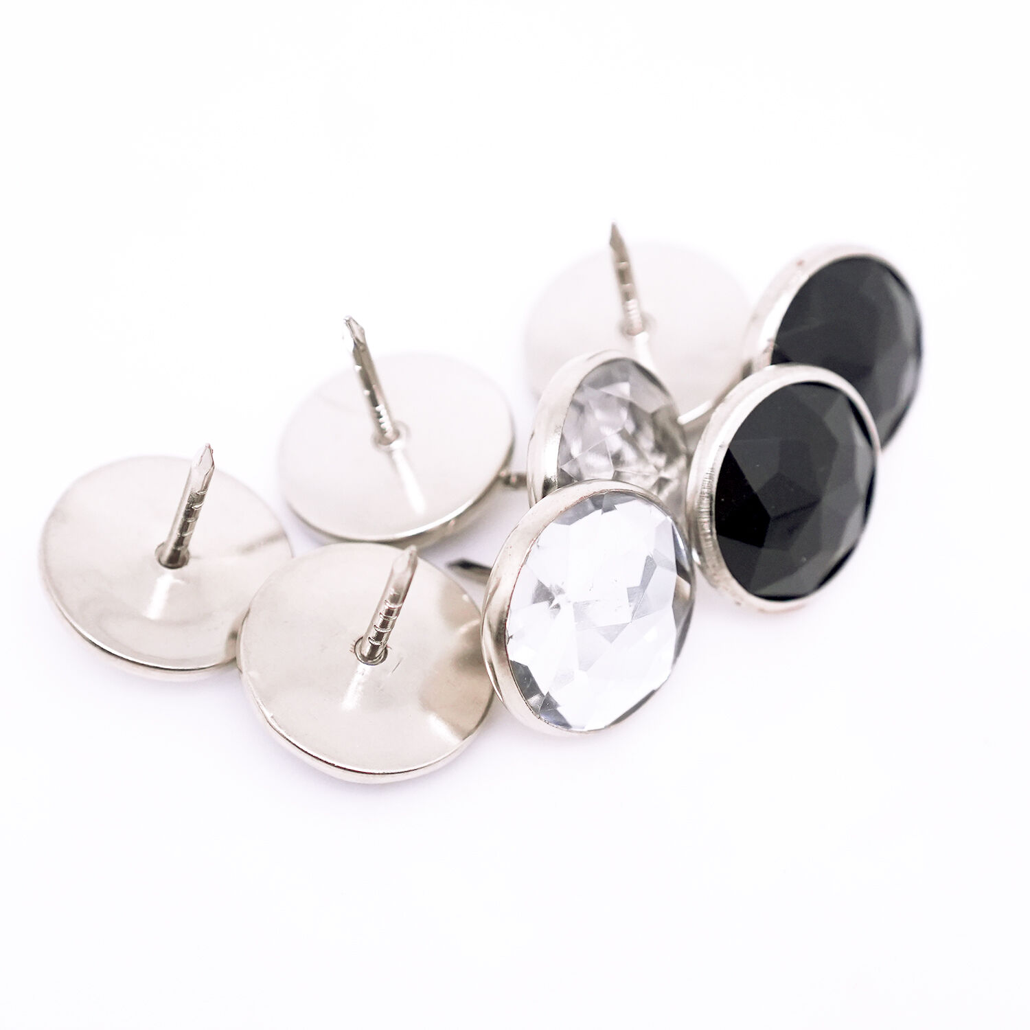 Wejoy Factory White Black Diamond Crystal Upholstery Nails Buttons Decoration Furniture Accessory