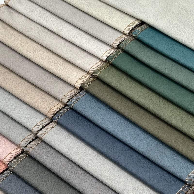 Wejoy Kain Teknologi Cetak Polyester Kain Kulit Sintetis untuk Sofa