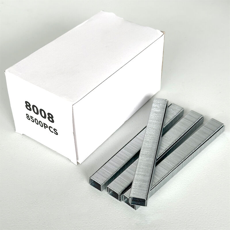 Wejoy 21 Gauge 8008 Staple 8mm Leg Length Upholstery Staples Fine Wire Crown Staple Pneumatic Staple for Sofa Furniture Wood Frame Manual Code Nail Hardware Fastener
