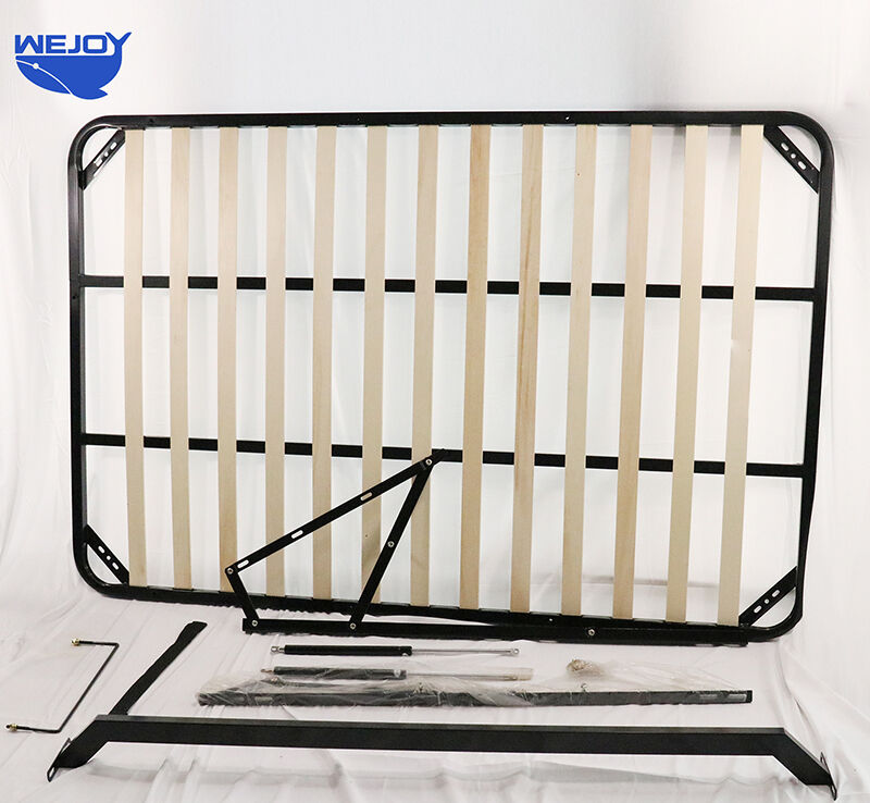 Wejoy Furniture Gas Lift Frame British Style 4ft  Bedroom Foldable Bed Frame