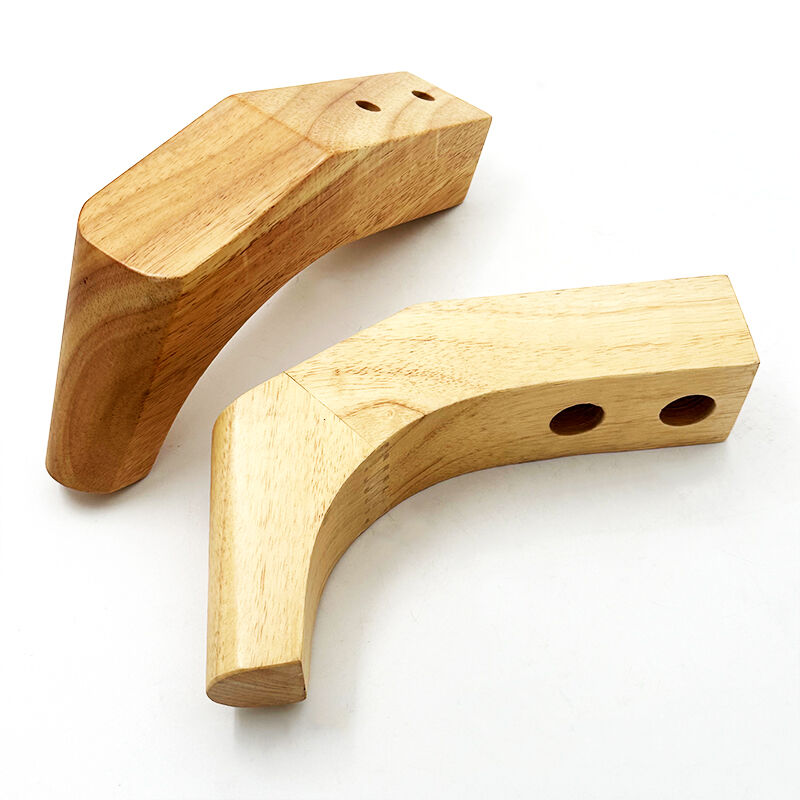 Wejoy Furniture Parts New 12cm Height Solid Wood Legs for Sofa Table
