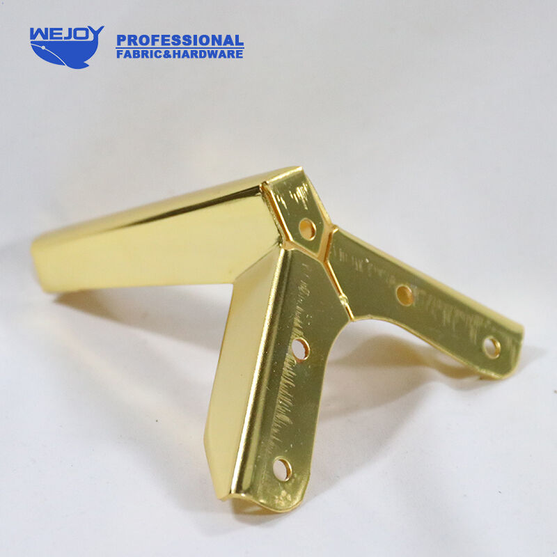 Wejoy висококвалитетни луксузни триаголни нозе за софа од хромиран и златен метал, прибор за софа, фурнитура за мебел