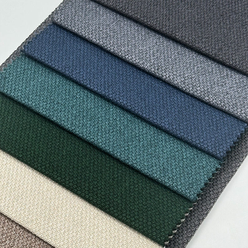 Wejoy Wear-resistant 100% Polyester 290gsm Faux Linen Fabric for Sofa Upholstery