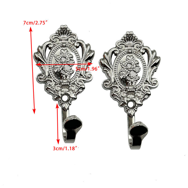 Wejoy Yurub Classic Fan qaab Iron Curtain Hook Wall Mount Xirxirida Xirxirida Xirxirida Xirxirida Xirxirida Xirxirida Xirxirida Xirxirida Xirxirida