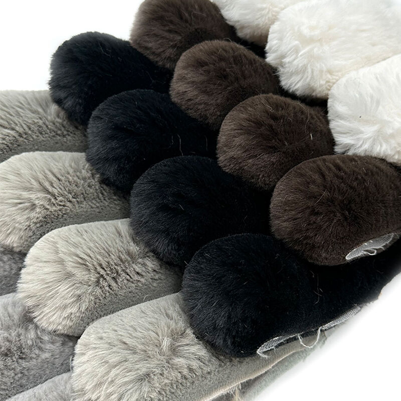 Wejoy Wholesale 480gsm 5cm Height Artificial Fur Plush Fabric Pillow Cushion Sofa Fabric