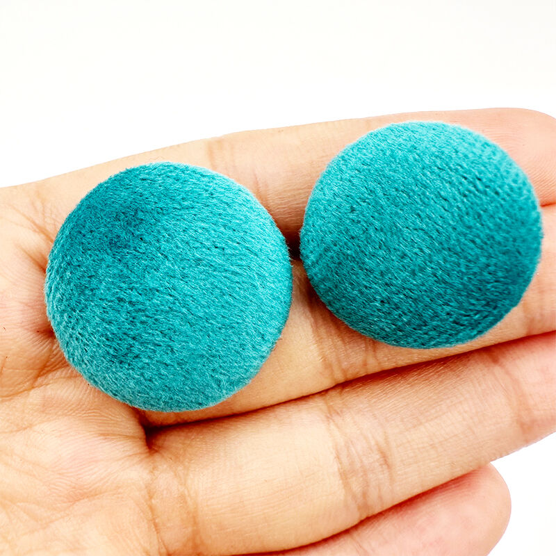 Wejoy - Bottoni rotondi in metallo ricoperti in tessuto, disponibili in diverse misure, realizzati in alluminio, bottoni per confezionare accessori, fibbie in ferro per divano e letto