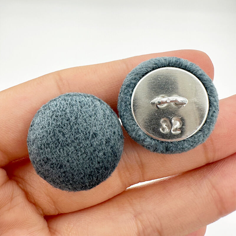 Wejoy 19mm Furniture Parts Accessories Metal Button with Fabric Covered