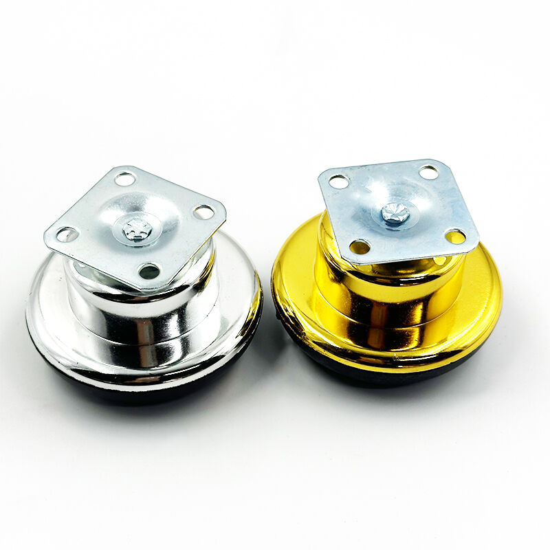 Wejoy Hardware Accessories Height Increase Gold Silver Color Metal Plastic Legs for Sofa Cabinet