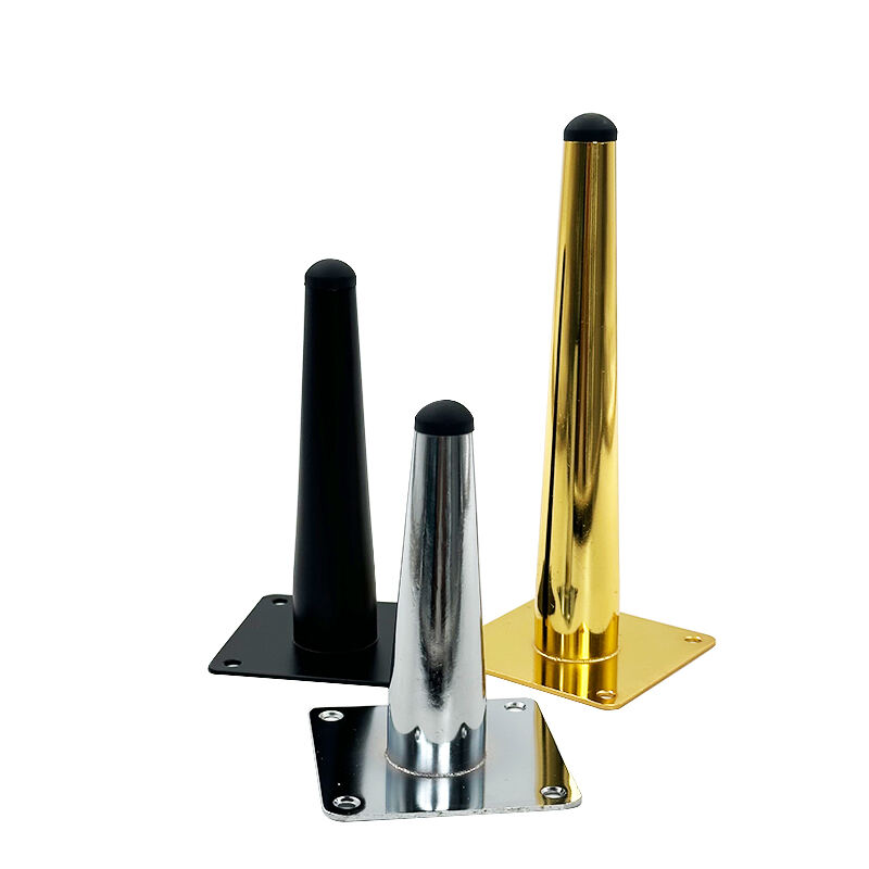 Wejoy China Factory Furniture Hardware Sofa Accessories Parts Straight Modern Chair Feet Steel Sofa Legs Metal Table Leg