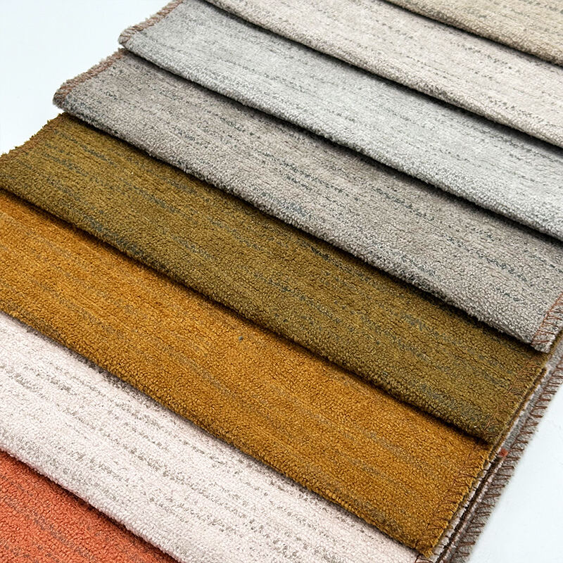 Wejoy Custom Chenille Velvet Upholstery Fabric Sofa Knitted Polyester Soft