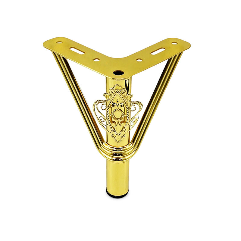 Wejoy Hardware Accessories 15cm Height European Style Gold Metal Legs for Furniture