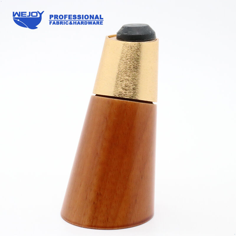 Wejoy Solid Wooden Furniture Hardware Legs Brown Angled Tapered Legs Production Wood Leg for Sofa Furniture