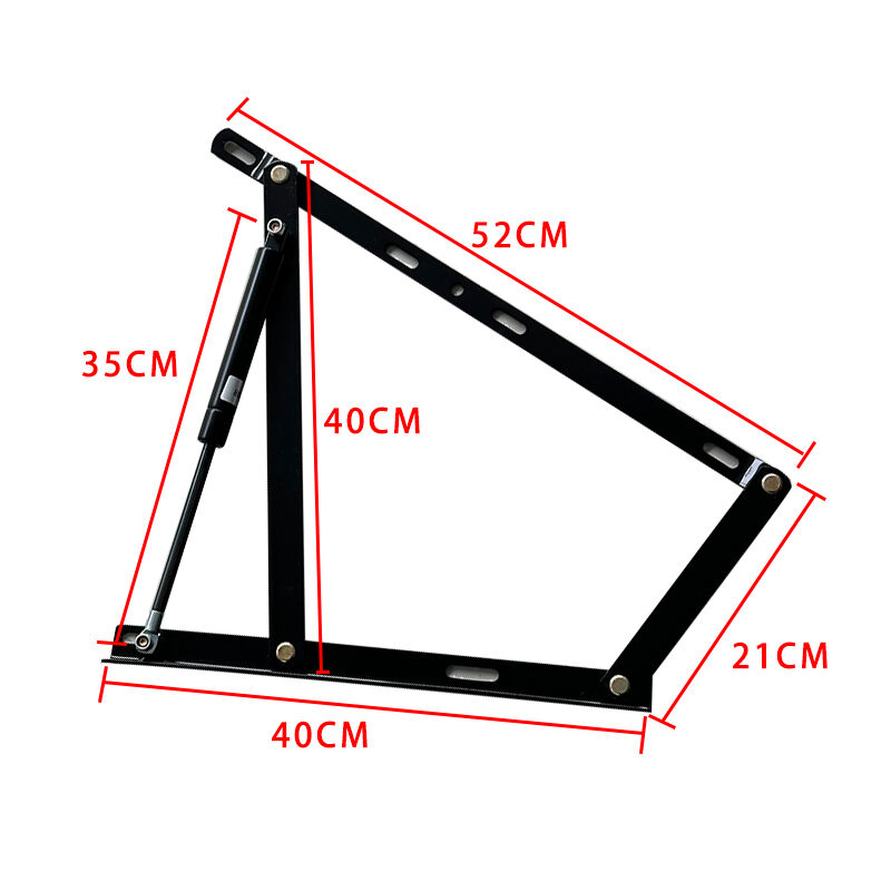 إطار أثاث أُتومان مصنّع من وي جوي، مجموعة رافع سرير بلمسة ناعمة، رافع هيدروليكي يعمل بالزنبرك الغازي، آلية مفصلية لرفع السرير التخزيني