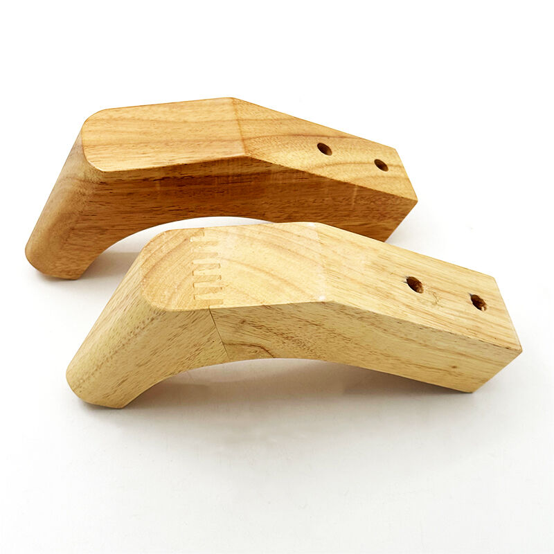 Wejoy Furniture Parts New 12cm Height Solid Wood Legs for Sofa Table