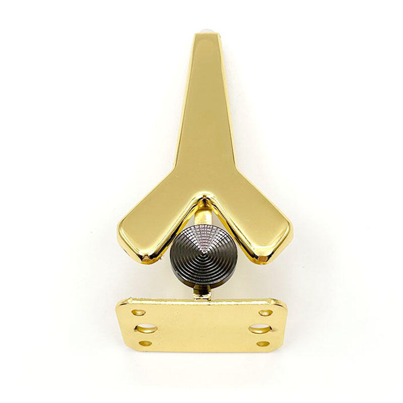 वीजॉय नई डिज़ाइन वाले सुनहरे सोफा पैर, काले धातु मिश्र धातु सोफा फर्नीचर पैर