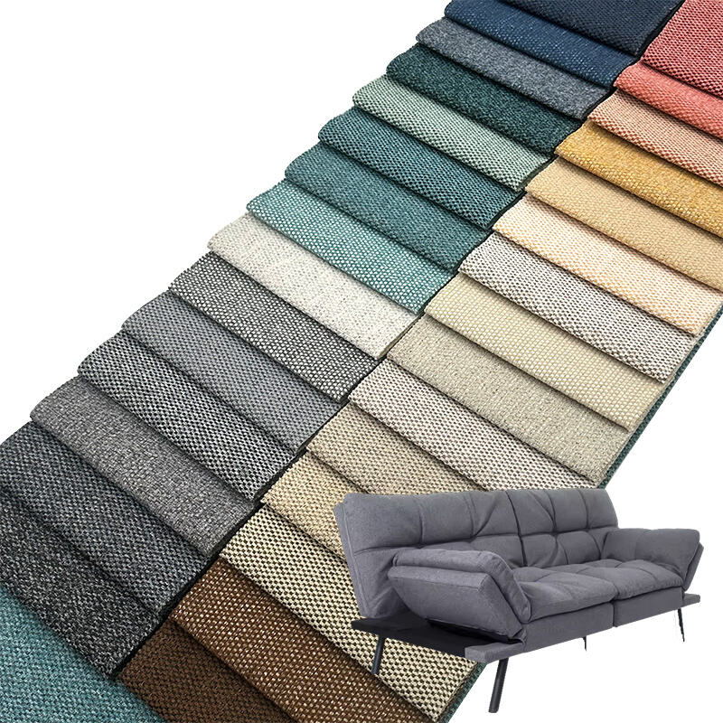 Wejoy Bulk 100 Polyester 300gsm Faux Linen Corner Sofa Fabric for Upholstery