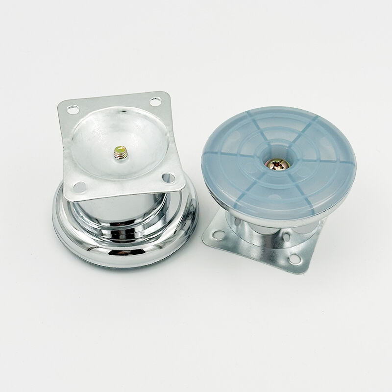 Wejoy Wholesale 5cm Modern Replacement Metal Chrome Round Cabinet Legs