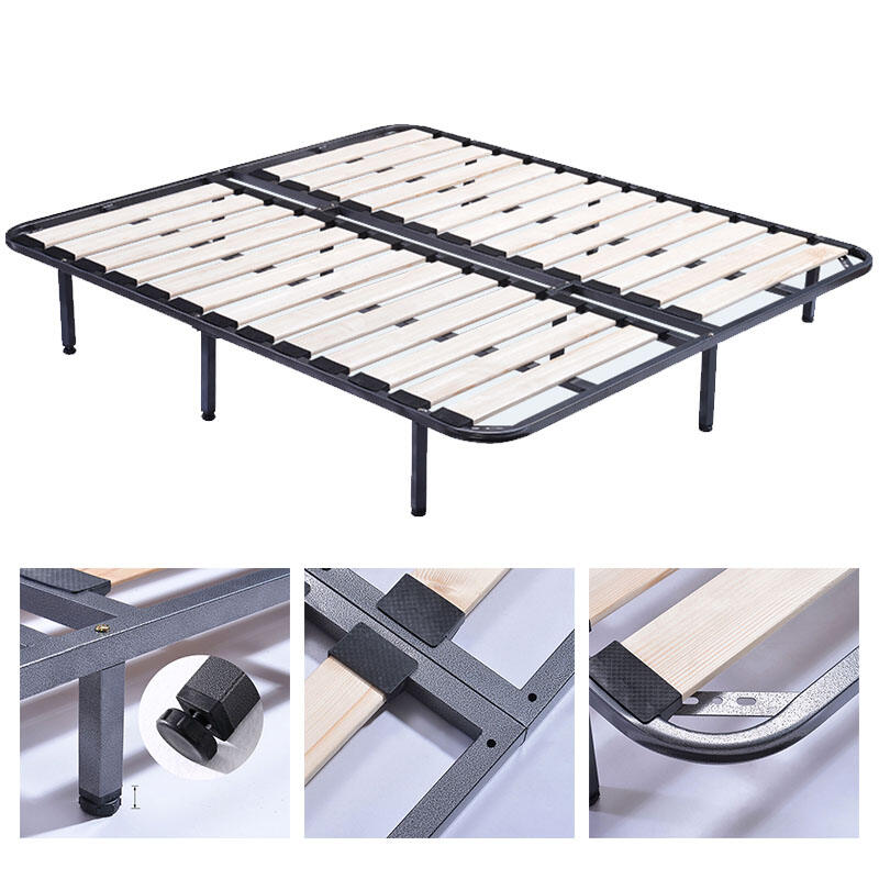 Wejoy Furniture Parts Foldable Mattress Support Frame Double Size Solid Bed Slat