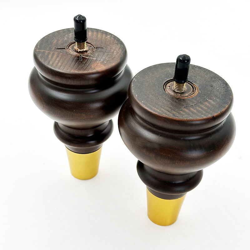 Wejoy Wholesale Furniture Parts 13cm Height Matte Topcoat Solid Wood Legs