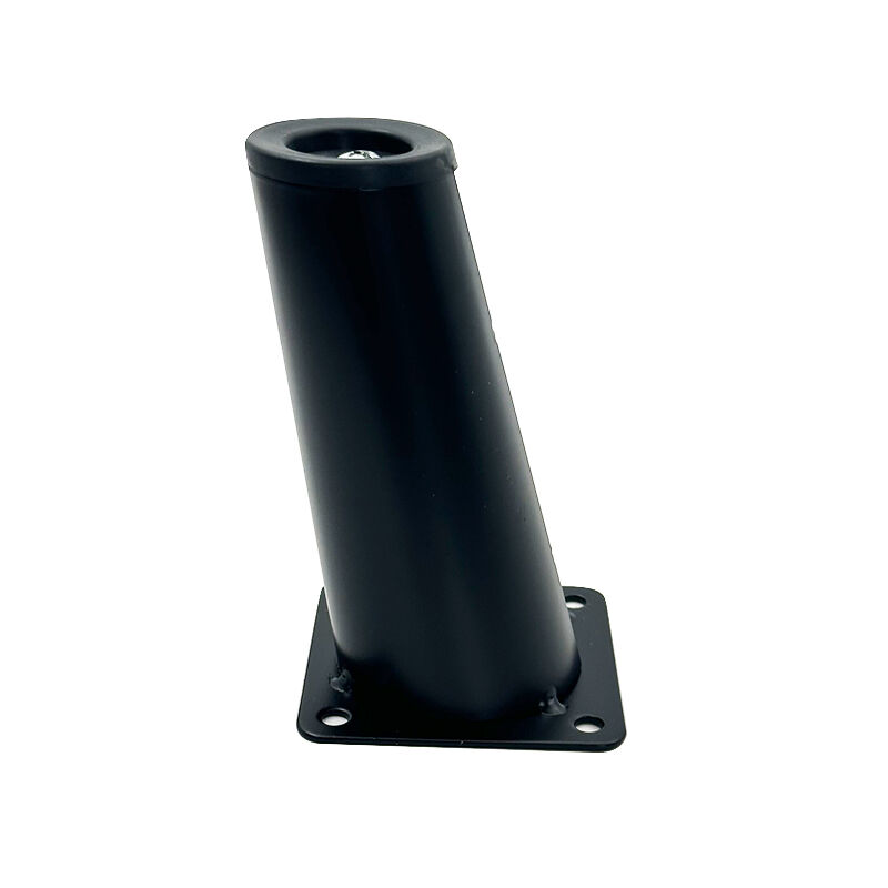 Wejoy Furniture 150mm Iron Cabinet Legs Sofa Metal Leg 6inch Taper Tube Wood Color Leg