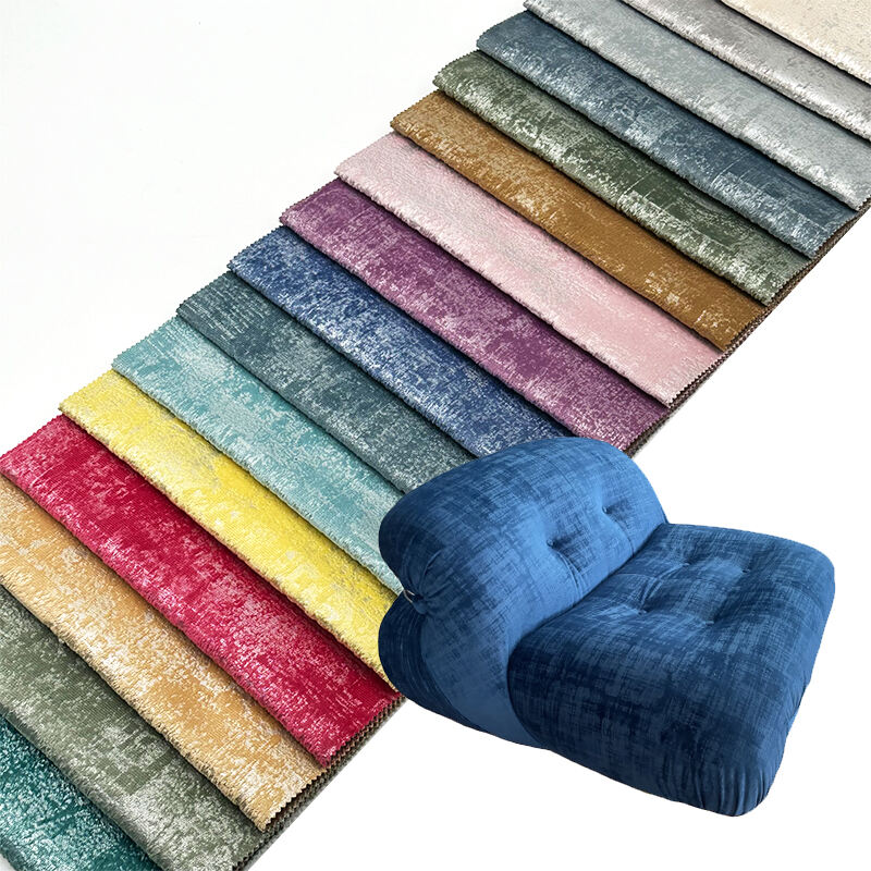 Wejoy 350GSM Polyester Foil Printed Fabric Holland Velvet Fabric for Hometextile