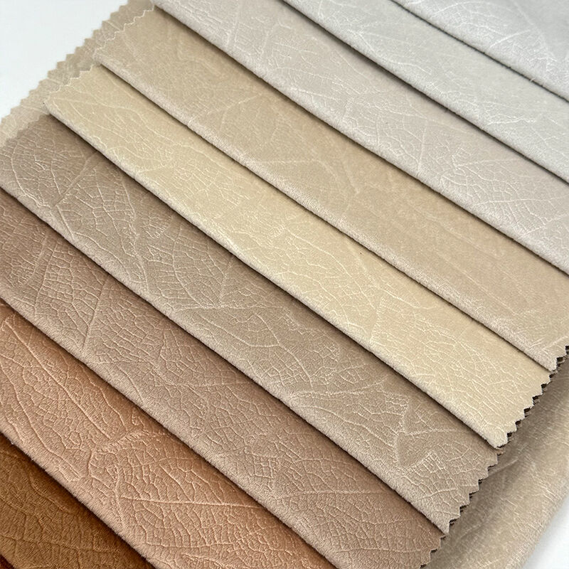 Wejoy Customized 450gsm 100% Polyester Embossed Velvet Fabric for Home Decor