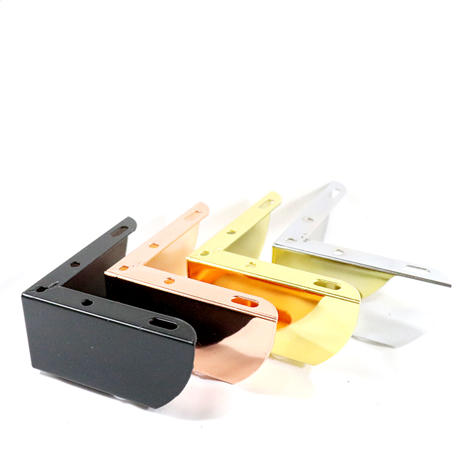 Wejoy 11*11cm Width 3cm Height Golden Metal Iron Polished Sofa Legs for Furniture Base