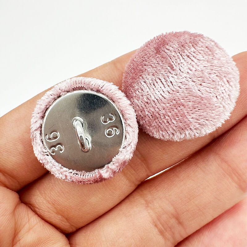 Wejoy Quality 20.5mm Upholstery Furniture Decorative Button with Velvet Fabric