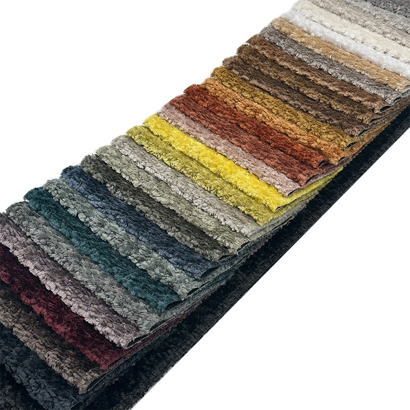 Wejoy Comfortable Casmir Long Haired Loop Yarn Chenille Fabrics for Upholstery Sofa Chair