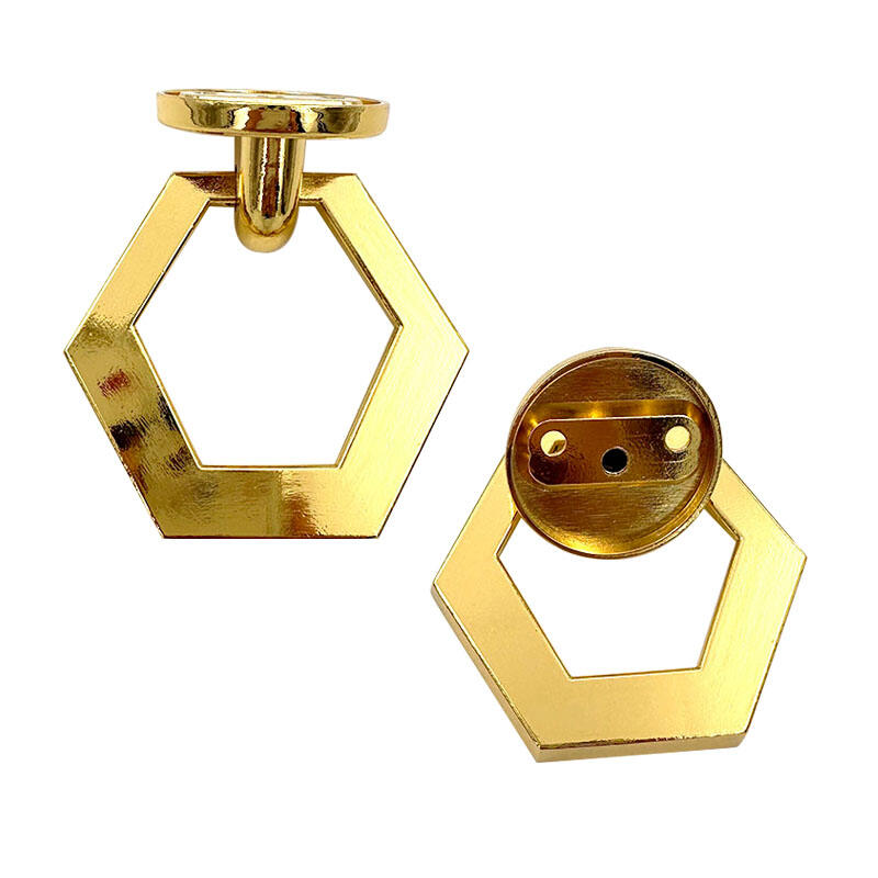Poignées d'armoire hexagonales Wejoy, dorées en kirsite, poignées longues pour armoires, pour cuisines modernes