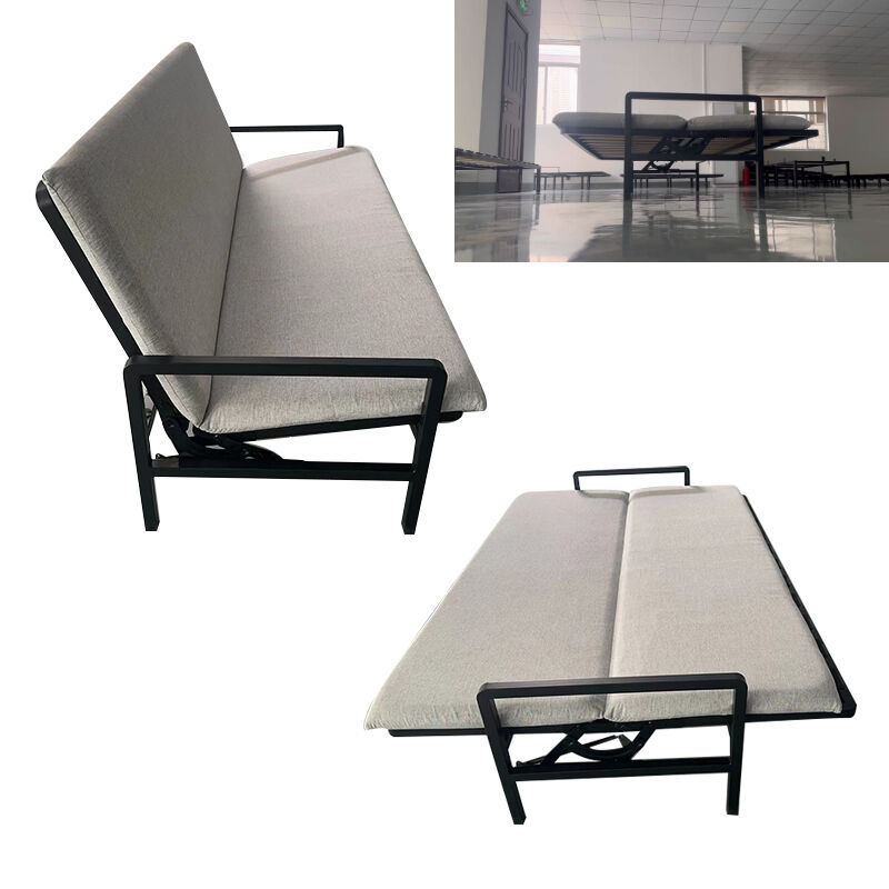 Wejoy Satu Set Rangka Katil Sofa Logam Besi untuk Perabot Tiga Tempat Duduk dan Kerusi; Mekanisme Sofa Lipat Keluar Tahan Lasak; Rangka Pelbagai Fungsi yang Boleh Ditukar kepada Katil