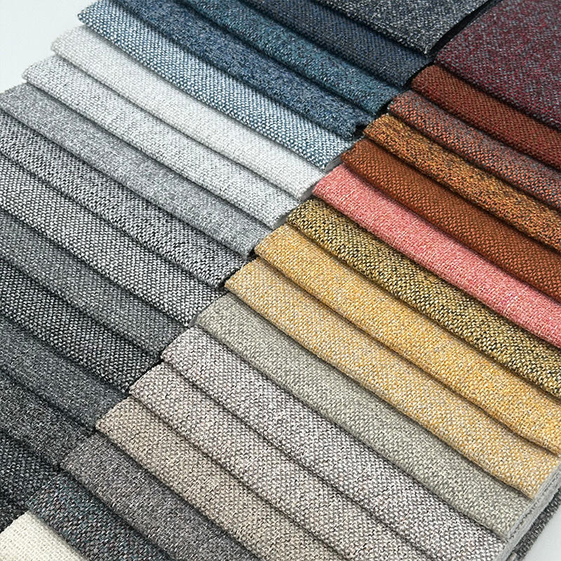 Wejoy Új 290gsm Száldíszített 100% Poliészter Linen Anyag Kanapéhoz Székhez