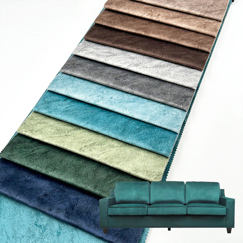 Wejoy Home Textile Floral Printed Plush Velvet Spandex Fabric for Sofa Chair Upholstery