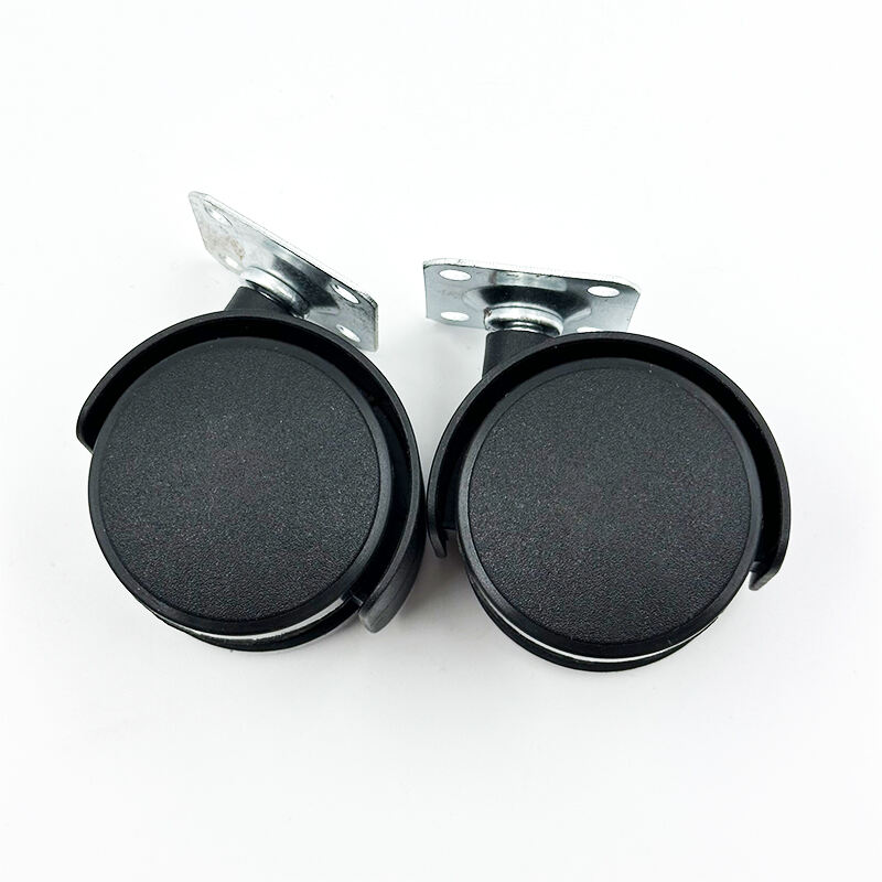 Wejoy Wholesale D50 Plastic pp Black 2 Inch Wheels Furniture Casters with Brake