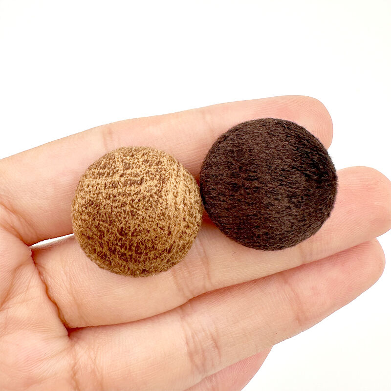 Wejoy 19mm Furniture Parts Accessories Metal Button with Fabric Covered