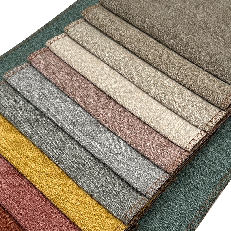 Wejoy Home Deco Textile 100% Polyester 260gsm Linen Look Fabric Washable Linen Upholstery Fabric