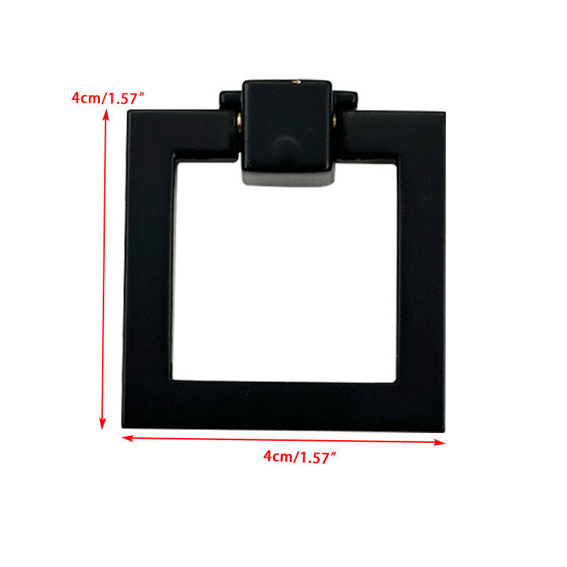 Poignées d'armoire carrées Wejoy, poignées noires géométriques de style cercueil pour tiroirs, quincaillerie noire mat pour cuisine