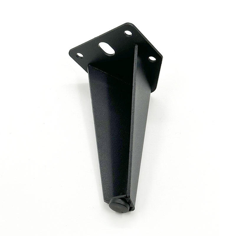 Wejoy Manufacturer Hardware Furniture Black Chair Feet Elegant Metal Round Tube Cone Sofa Legs