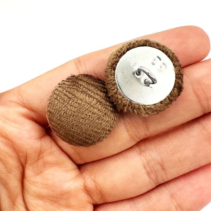 Wejoy Wholesale 19mm Iron Cover Aluminum Button Sofa Button Cover With Fabrics