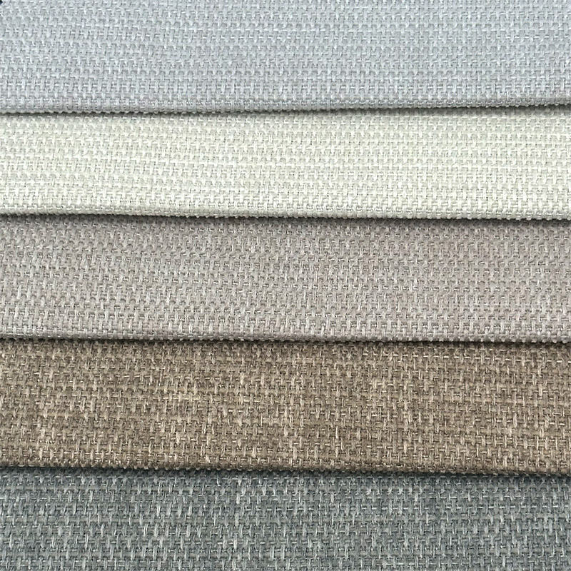Wejoy Polyester 300gsm Compounding Process Faux Linen Fabric for Furniture