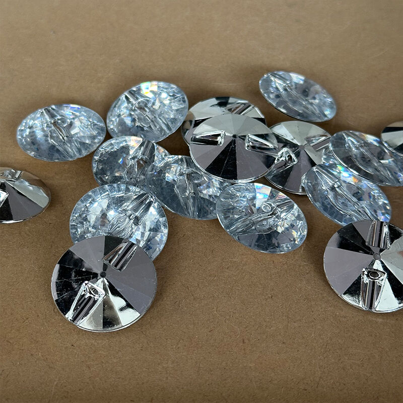 Wejoy Plastic Crystal Satellite Style Upholstery Button for Home Decor