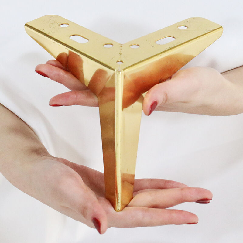 Wejoy Factory Wholesales Sofa Accessories Hardware Metal Sofa Leg Set Gold Metal Bed Feet for Couch