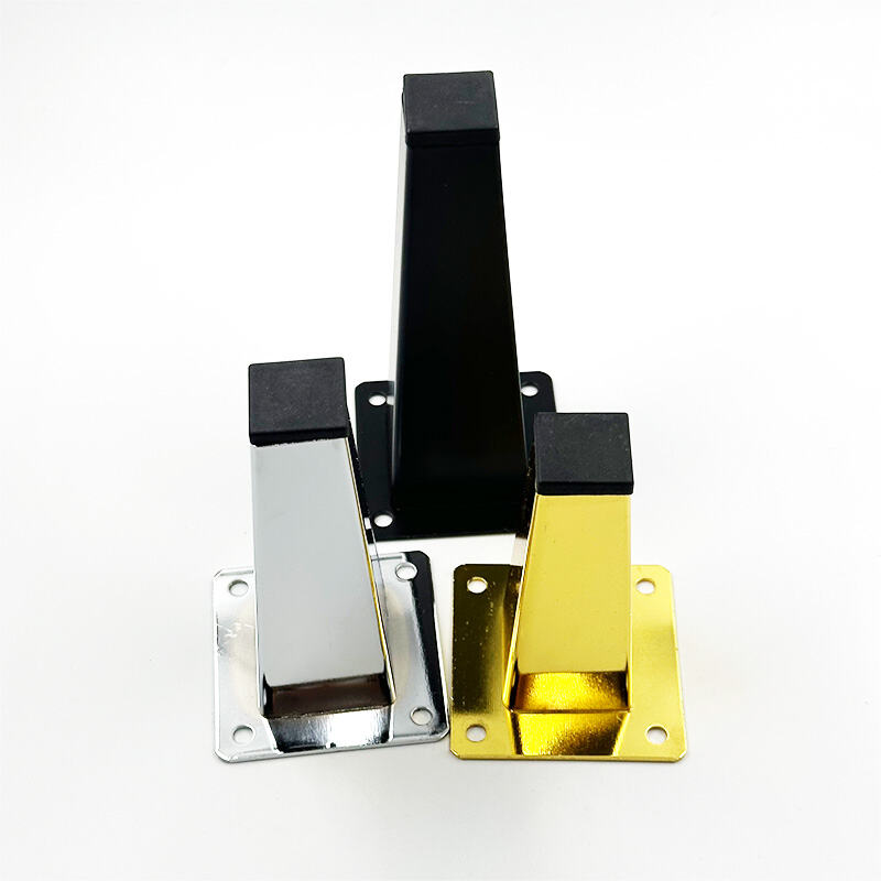 Wejoy Square Cone Type 10cm 12cm 15cm Height Multi Color Choices Cabinet Legs Metal Sofa Legs