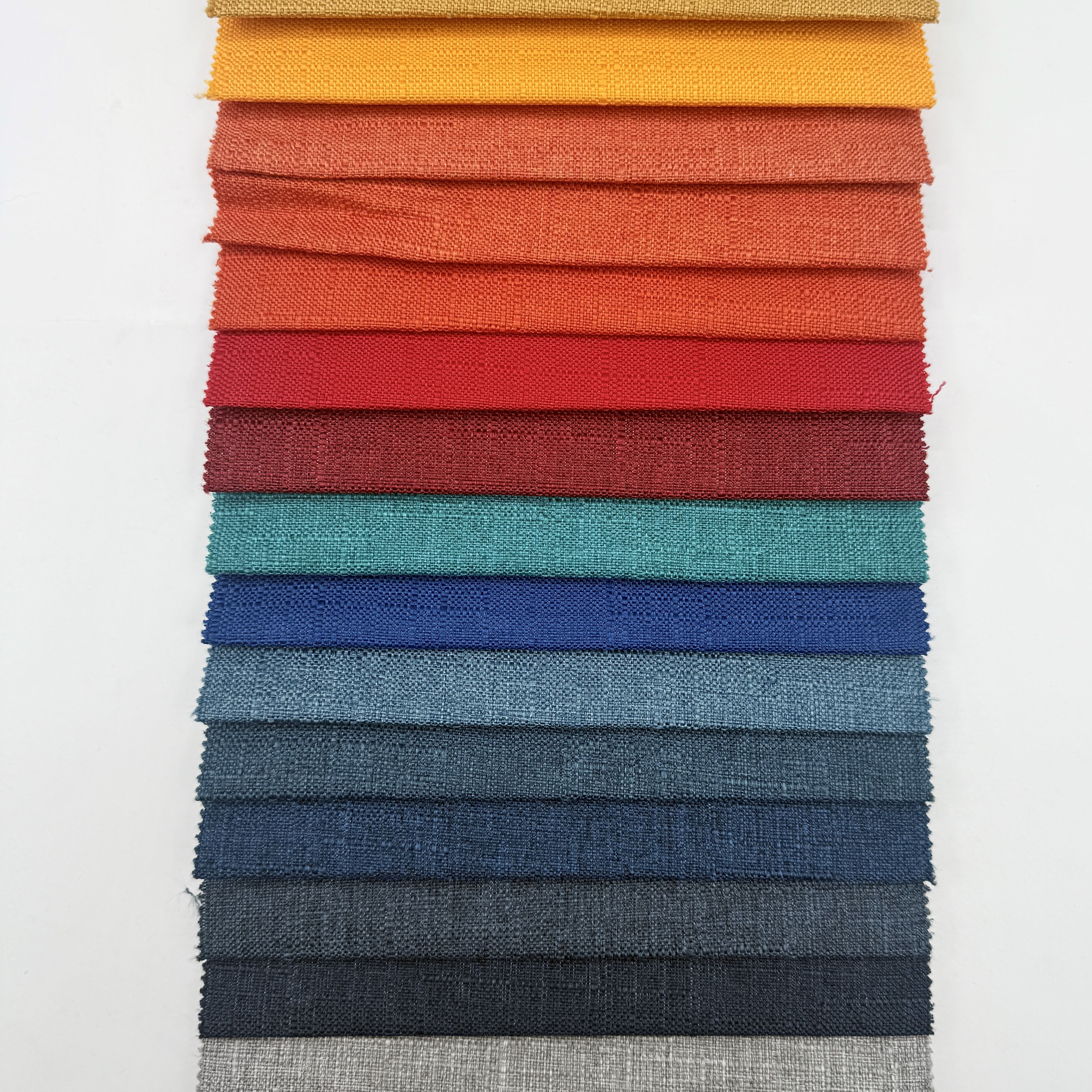 وي جوي: منتج رائج ساخن – نسيج كنب ديكورى من الكتان الاصطناعي بوزن ٢٣٠ جرام، نسيج بولي-كتان بنسبة ١٠٠٪، نسيج تنجيد أملس مصبوغ بالكامل