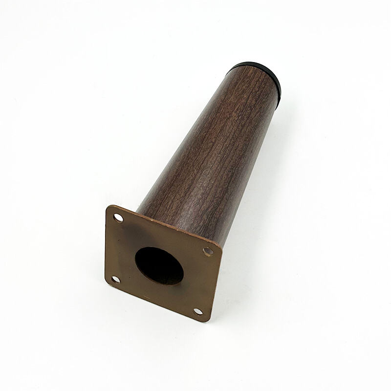 Wejoy Iron Metal Tube Wood Grain Modern Sofa Legs Black Cabinet Legs Furniture Legs Outdoor Living Room Hospital Workshop