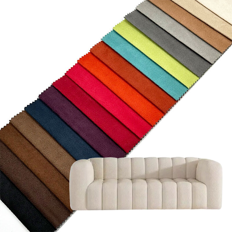 Wejoy Quality 100% Polyester 220gsm Faux Leather Synthetic Suede Fabric