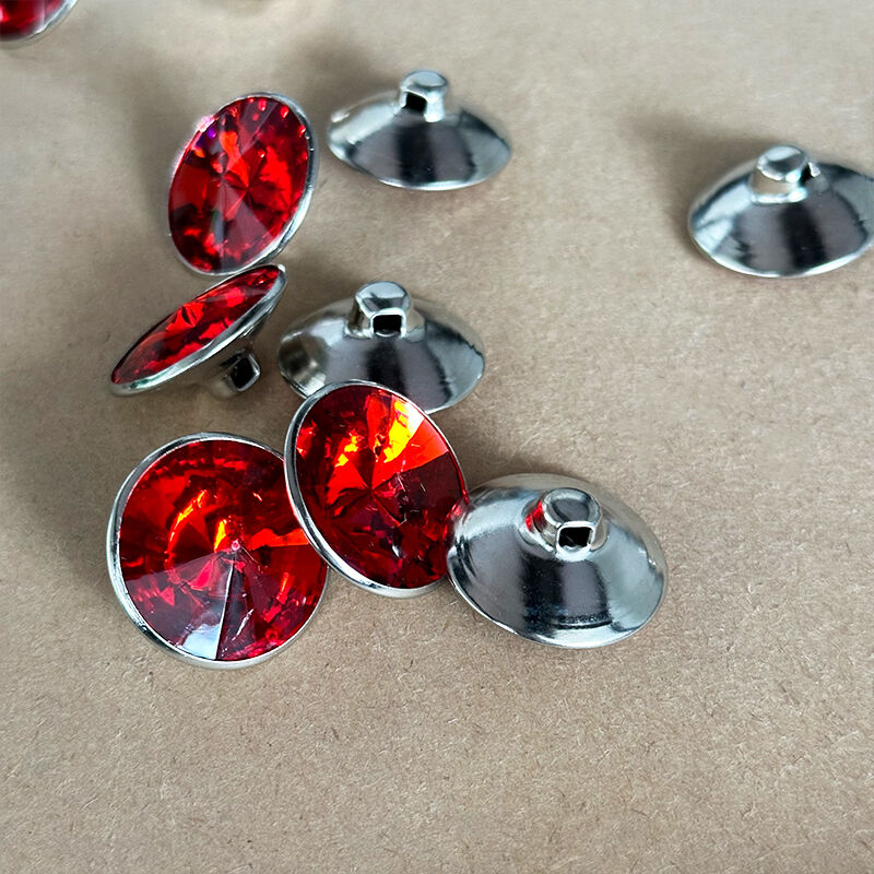 Wejoy Hardware Accessories 25mm Red Button Buckle for Furniture Decoration