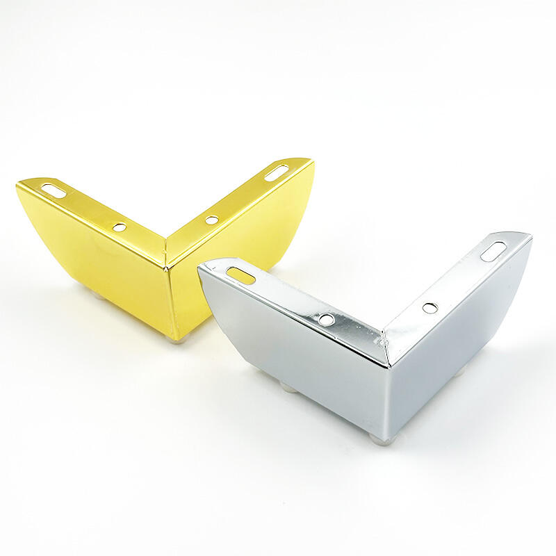 Wejoy Modern L-type 6cm Height Chrome Gold Furniture Legs Bedside Cabinet Table Legs